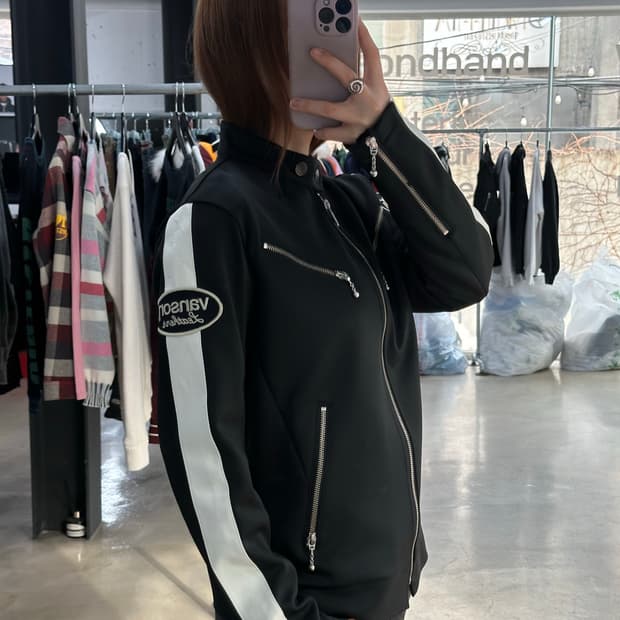 벤슨 본 넥버클 트랙 자켓