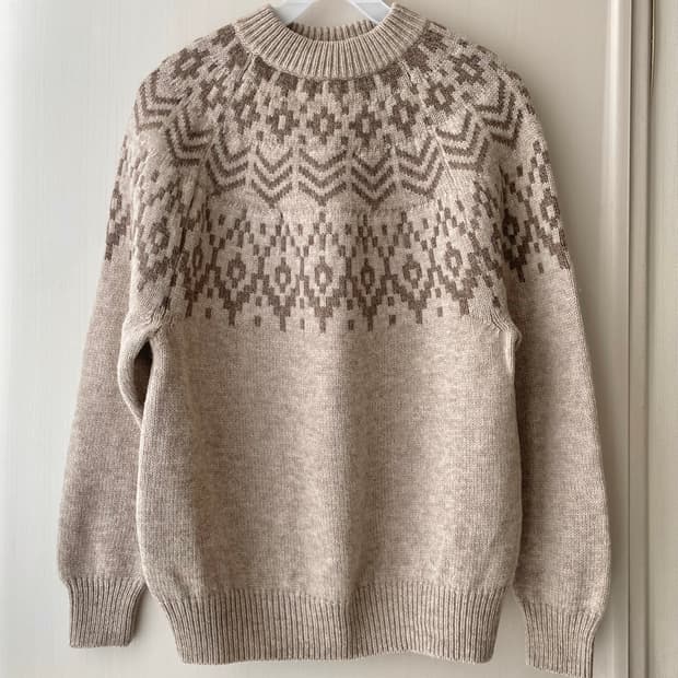 무인양품 노르딕 스웨터 / 모리걸 할모리