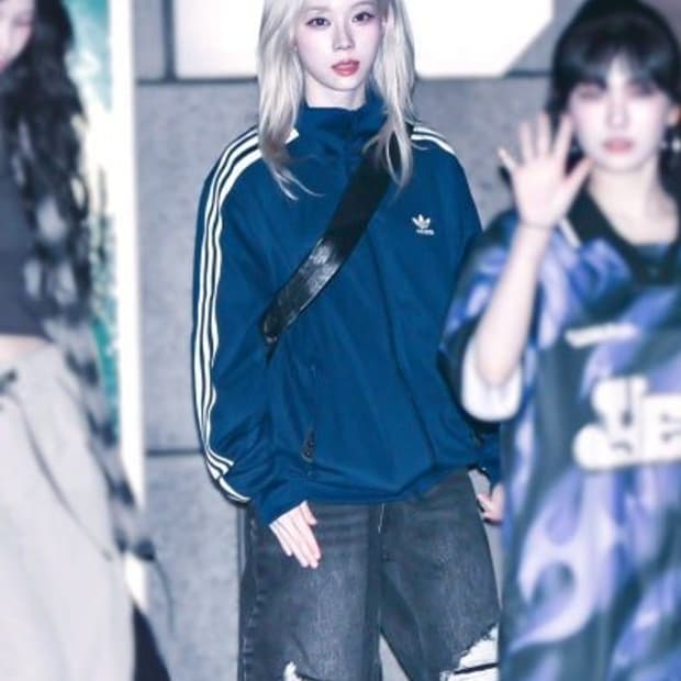 에스파 윈터 착용 모델 아디다스 베켄바우어 져지 (XL)