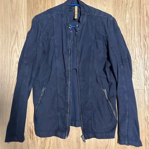 디젤 블랙골드 워싱 면 자켓