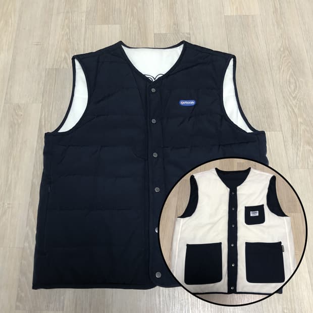 (L) 아웃도어 프로덕츠 OUTDOOR 리버시블 플리스 베스트 조끼 