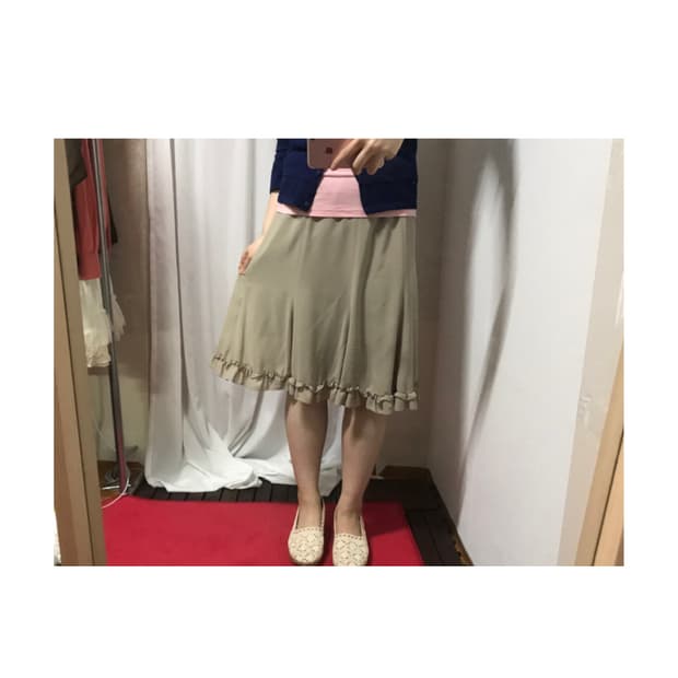 vintage cancan lace feminine kaki skirt