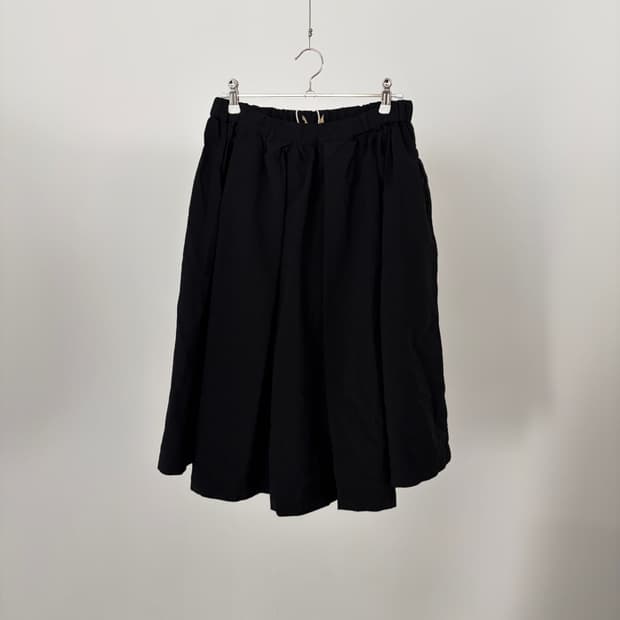 Asymmetry Volume Polyester Skirt