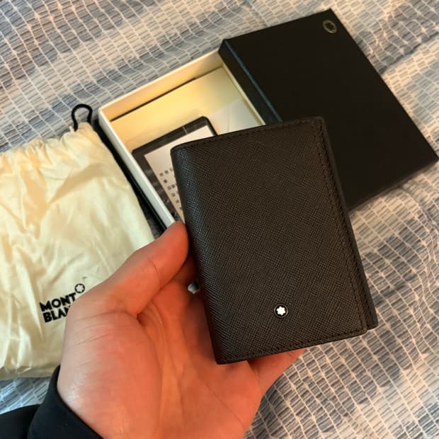 몽블랑 블랙 명함,카드지갑 풀세트