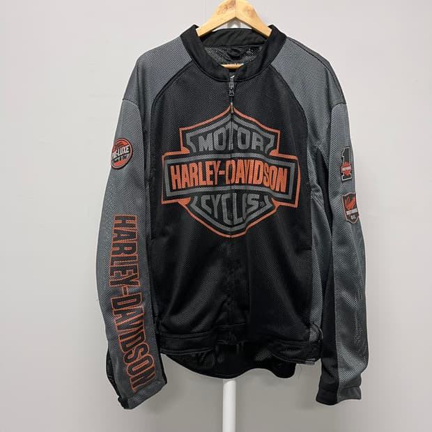 [2XL] 할리 데이비슨 바 앤 쉴드 로고 메쉬 재킷