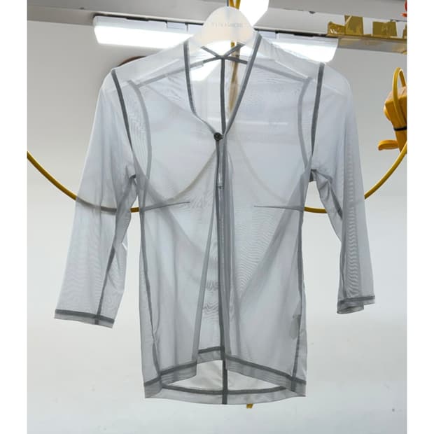 NAPE MESH TOP (LIGHT GRAY)