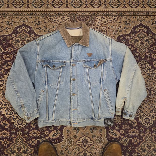 80s 알마니 데님 자켓 
