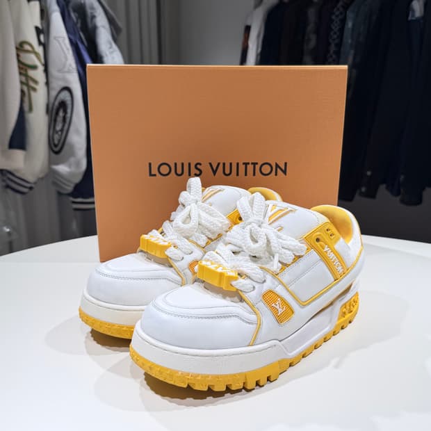 (A/7) / 루이비통 LV 트레이너 맥시 스니커즈 옐로우