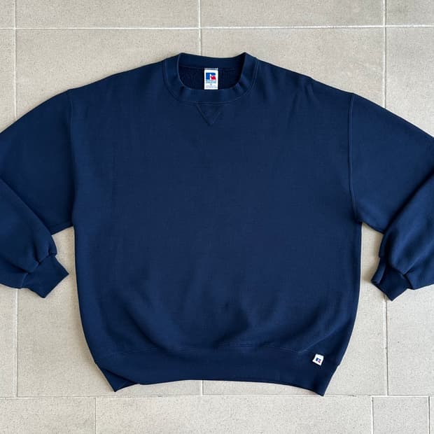 90s 빈티지 러셀 스웻셔츠 네이비 XL USA