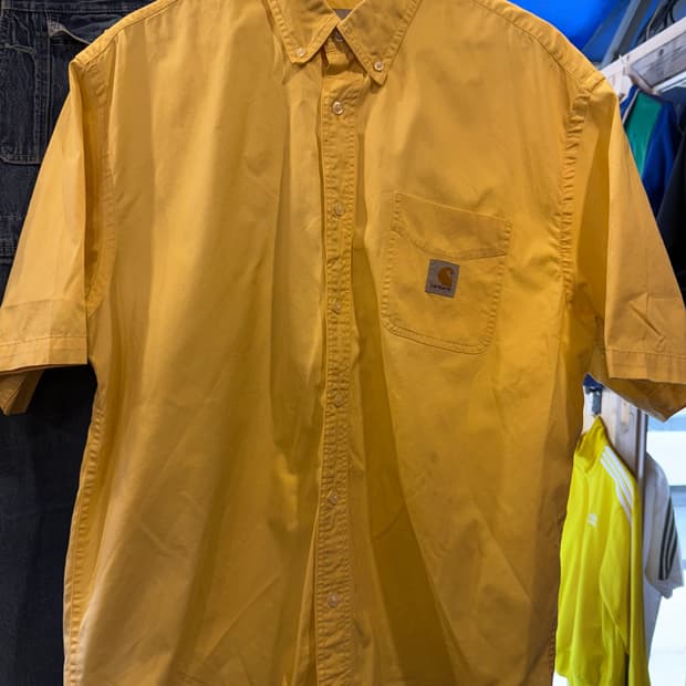 칼하트 옐로우 반팔셔츠
