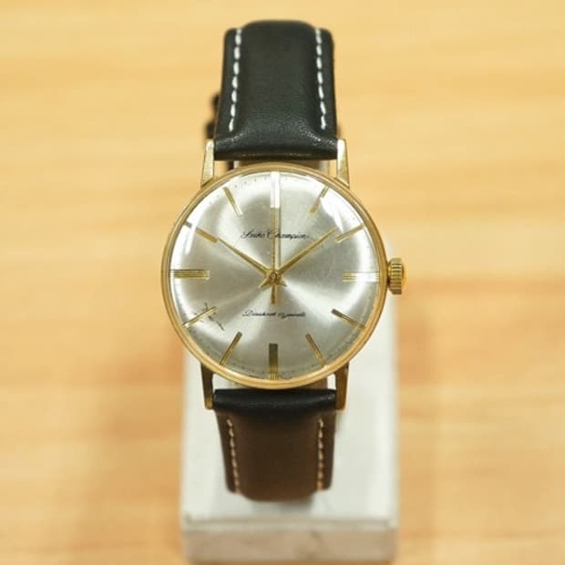 60s 세이코 챔피언 19석 20 마이크론 금장 수동 시계