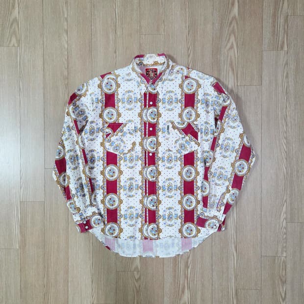 VERTE VALLEE 플로럴 웨스턴 셔츠