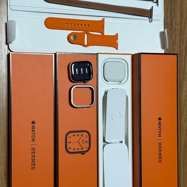 에르메스애플워치 42mm + 더블투어 Hapi Attelage 스트랩