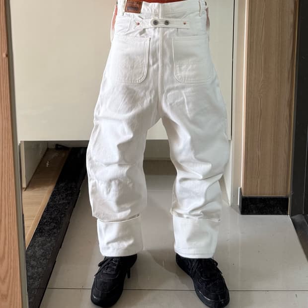 준야와타나베 롤업 신치백 데님