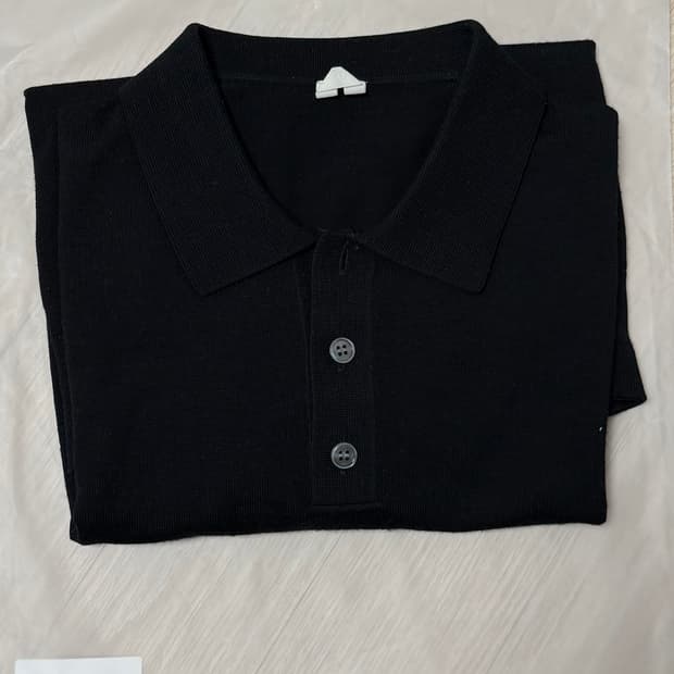 아르켓 메리노 폴로 니트(블랙, L)