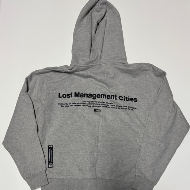 남녀공용!! LMC 엘엠씨 뒷 스펠로고 오버핏 후드집업 S