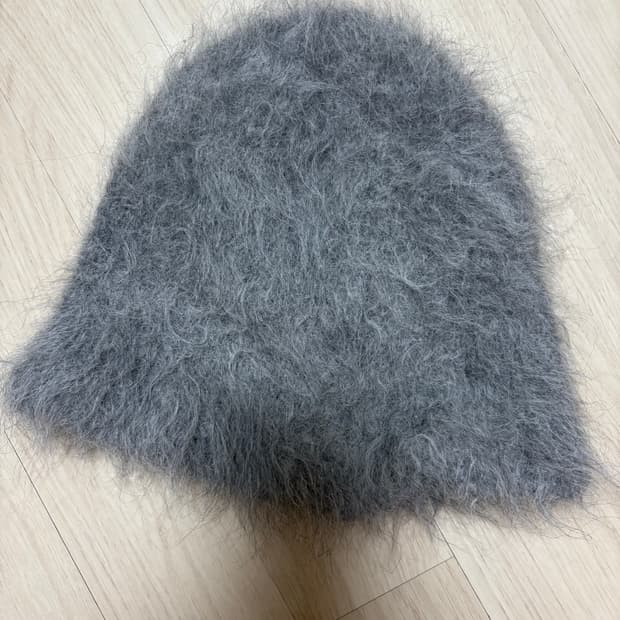 아모멘토 알파카 버킷햇 그레이