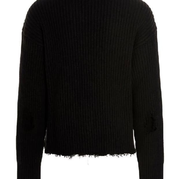 마르지엘라 Mm6 디스트로이드 니트 블랙 size : L