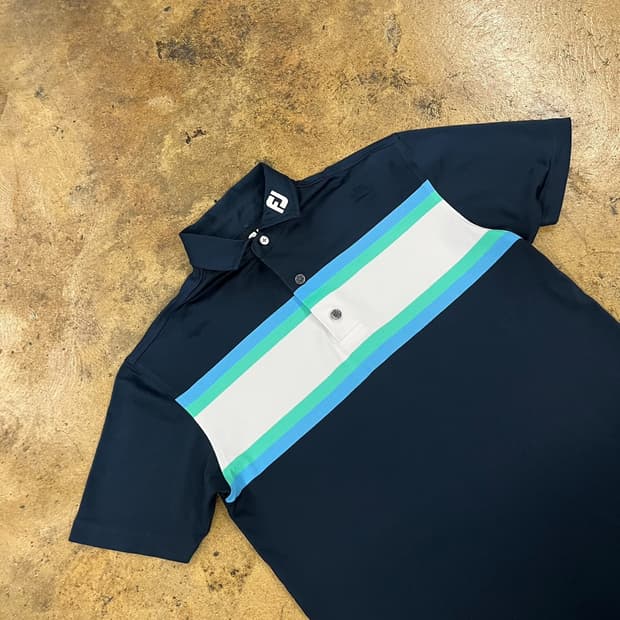 [정품/M] FJ 풋조이 골프 반팔 카라티 네이비 b18