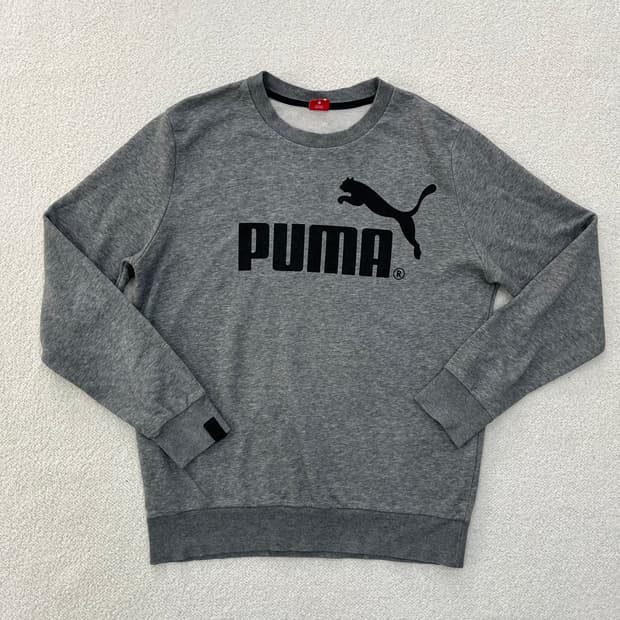 L 푸마 빅로고 긴팔 맨투맨 0304M