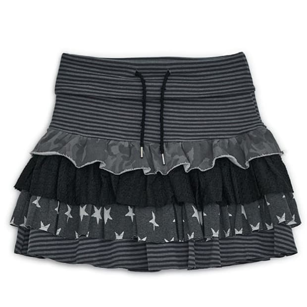 허그유어스킨 Cancan layered skirt (Charcoal)