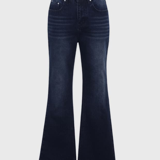 미케네 Boris Back Point Flared Denim Pants 