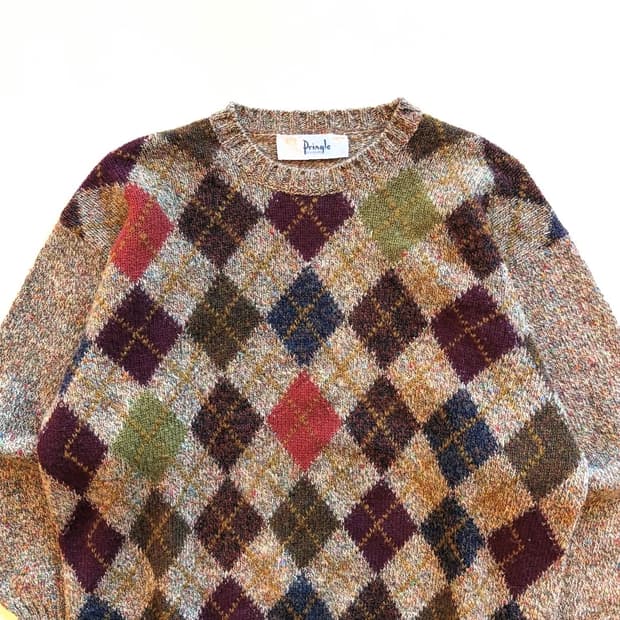 80‘s 프링글 스코틀랜드 스웨터