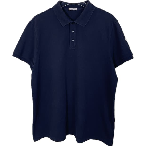 [XL] 몽클레어 와펜 패치 코튼 PK 카라 반팔 티셔츠