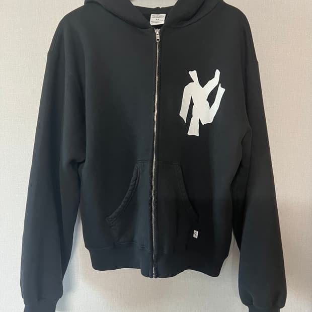 아킴보클럽 NY 후드집업 black