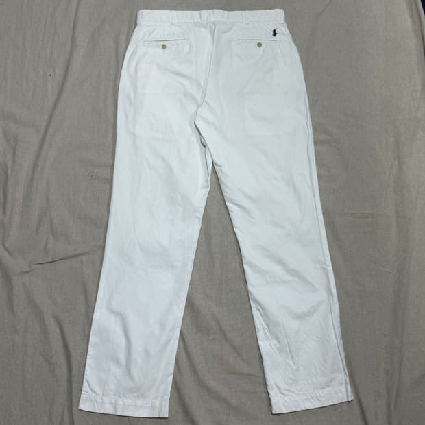 폴로랄프로렌 네이비포니 화이트 치노팬츠 36