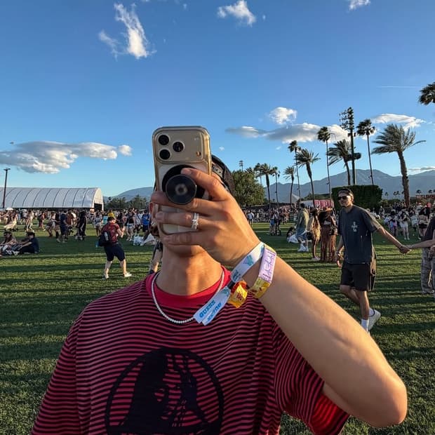 히스테릭 글래머 게스 스트라이프 반팔티 레드 L