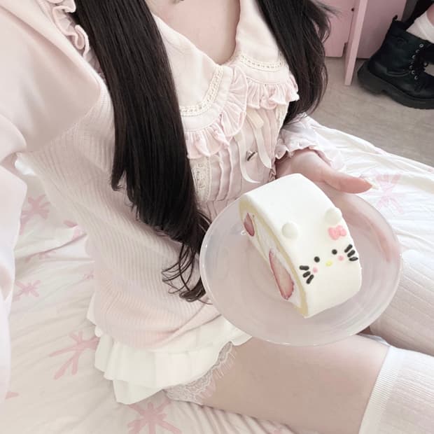 리즈리사 핑크 블라우스 빈티지