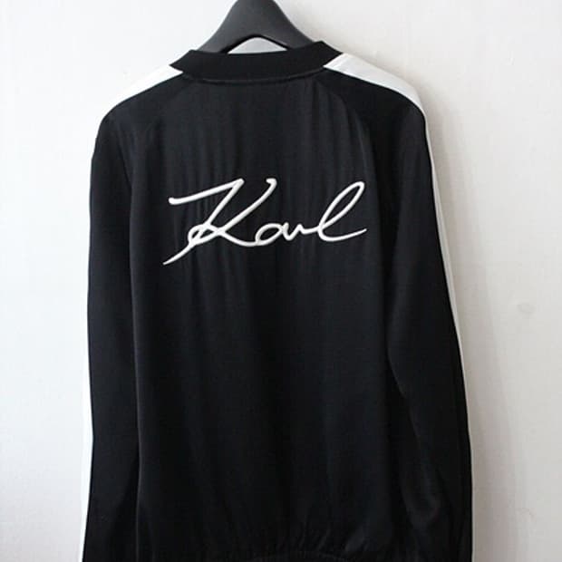 Karl 라거펠트 레이온 블루종 점퍼 아우터 새제품