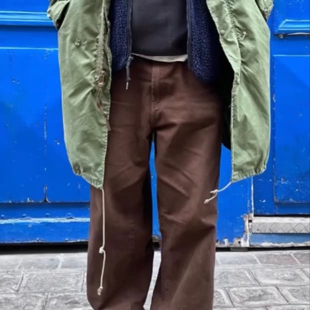 90s Levi's 565 오렌지탭 브라운데님