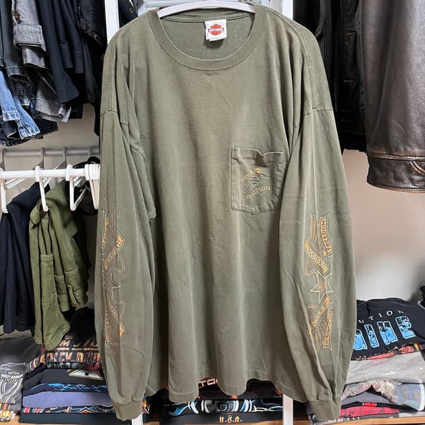 Harley Davidson Pocket Long Sleeve