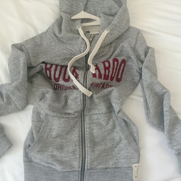 buckaroo 버커루 하이넥 후드집업 그레이 차일드매거진 빈티지 라방