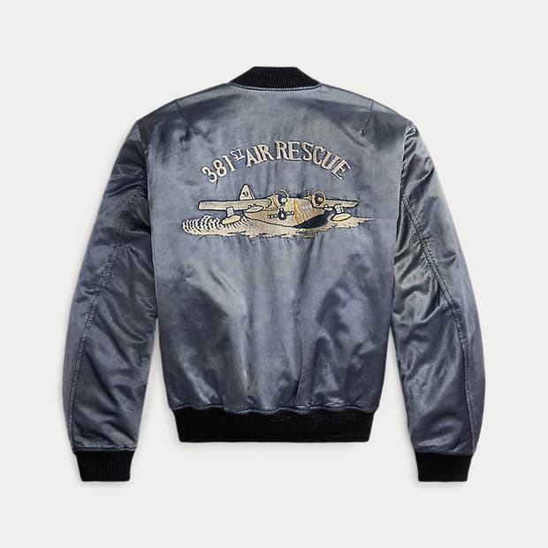 RRL 더블알엘 26SS 자수 새틴 플라이트 자켓 L사이즈 신품