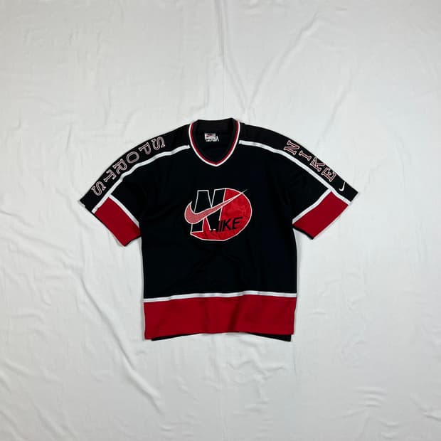 90‘s 나이키 nike 스우시 스펠아웃 반팔 저지