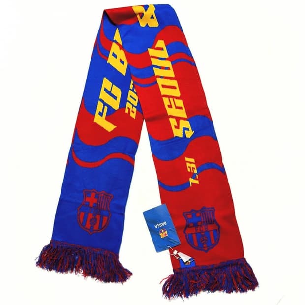 FC 바르셀로나 아시아 투어 한국 한정판 머플러 스카프