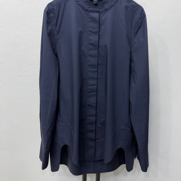 정품) COS 코스 네이비 셔츠형 블라우스 38