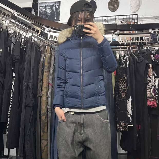 타미힐피거 후드퍼 패딩