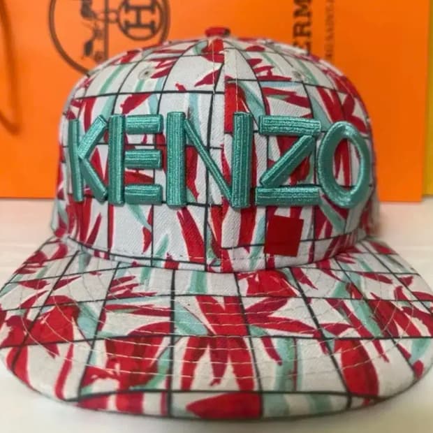 KENZO 겐조 플라워 패턴 볼캡 모자