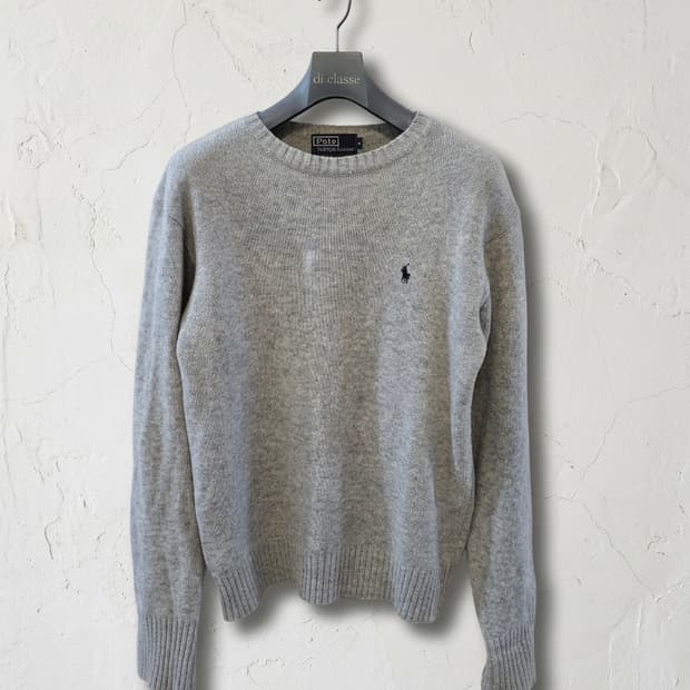 폴로 랄프로렌 램스울 그레이 니트 M