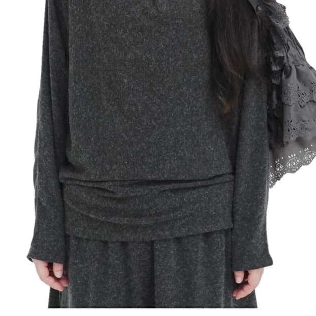 에옹쓰 eonts 터틀넥탑 챠콜