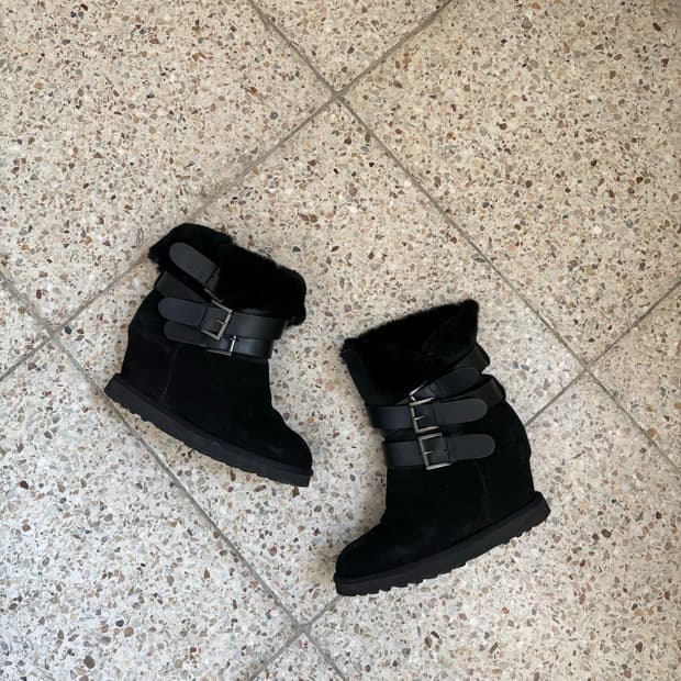 Ash 아쉬 스웨이드 퍼 부츠 36(230)