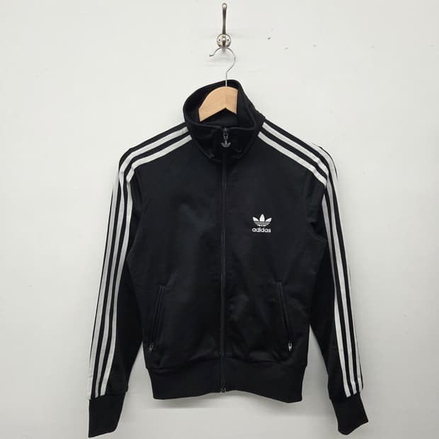 아디다스 삼선 트랙탑 블랙 여성 S