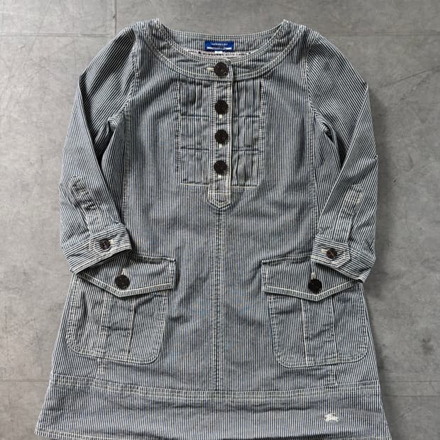 Burberry 버버리 블루라벨 스트라이프 미니 원피스