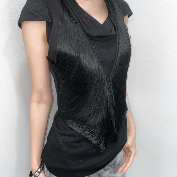 Western Fringe Crop Tailored Vest