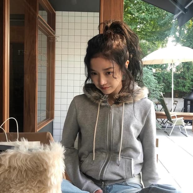 세틀포문 퍼 후드집업