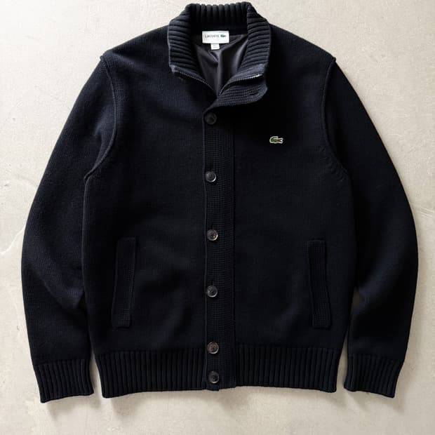 Lacoste Wool Zip Up Jacket